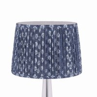 Laura Ashley Calcot Pleated Tapered Drum Shade Blue 30.5cm/12 Inch