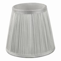 Laura Ashley Hemsley Silk Shade Silver 14cm/5 inch