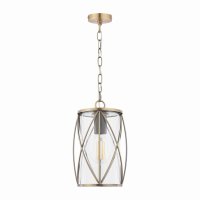 Laura Ashley Beckworth Ceiling Lantern Antique Brass and Glass