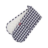Judge Textiles Double Oven Mitt - Blue Check