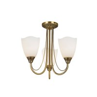 Haughton 3light Semi Flush ceiling light