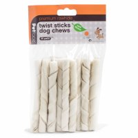 Petface Premium Rawhide Twist Sticks Dog Chews (Pk of 25) - Mint