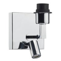 Dar Anvil Wall Bracket with LED In Polished Chrome - (Base Only)