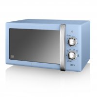 Swan Blue Manual Microwave 800W
