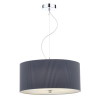 Dar Zaragoza 3 Light Pendant 60cm Grey