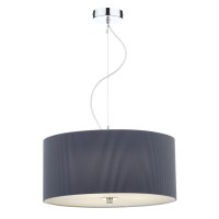 Dar Zaragoza 3 Light Pendant 60cm Grey