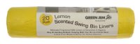 Green Jem Lemon Scented Tie Handle Swing Bin Liners 20 Pack