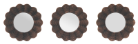 Creekwood Canne Wall Mirrors Set of 3 - Brushed Copper