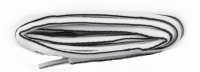 Shoe-String White/Black 114cm 6mm Oval Sports