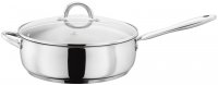 judge classic stainless steel saute pan with helper handle 28cm