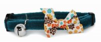 Ancol Vintage Bow Safety Cat Collar - Teal