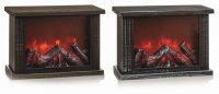Premier Decorations Fireplace with Antique Finish 30cm - Assorted