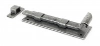 Pewter 6" Straight Door Bolt