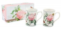 Lesser & Pavey Rose China Mugs Set of 2
