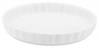 Judge Table Essentials Ivory Porcelain Flan Dish 26cm