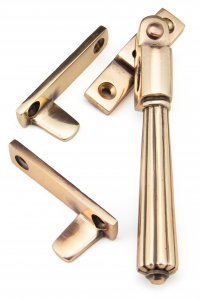 Polished Bronze Night-Vent Locking Hinton Fastener