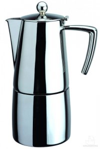 Caf Stl Art Deco Mirror Finish 4 Cup Espresso Coffee Maker