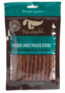 The Dog Deli Tasty Chicken Sweet Potato Sticks 100g
