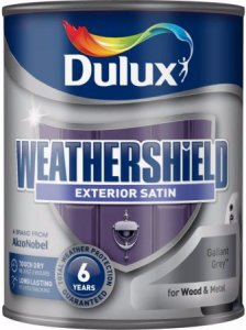 Dulux Weathershield Exterior Satin Gallant Grey 750ml