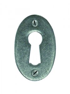 Pewter Oval Escutcheon