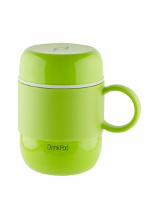 Pioneer Drinks Pod Mug Flask with Handle 280ml - Green