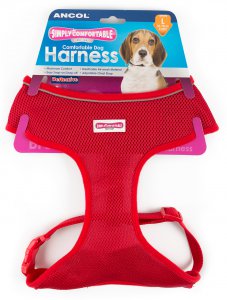 Ancol Simply Comfortable Mesh Dog Harness Red Large