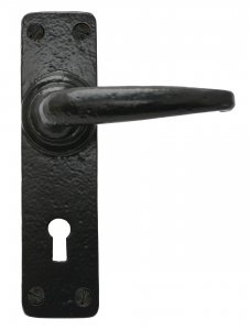 Black Smooth Lever Lock Set