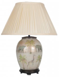 Pacific Lifestyle Safari Medium Glass Table Lamp