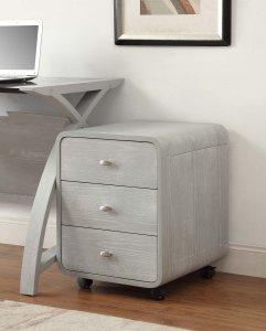 Jual PC201 3 Drawer Pedestal Grey Ash