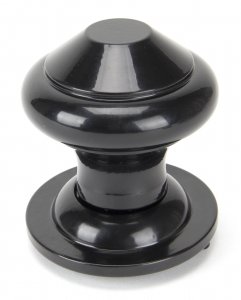 Black Regency Centre Door Knob