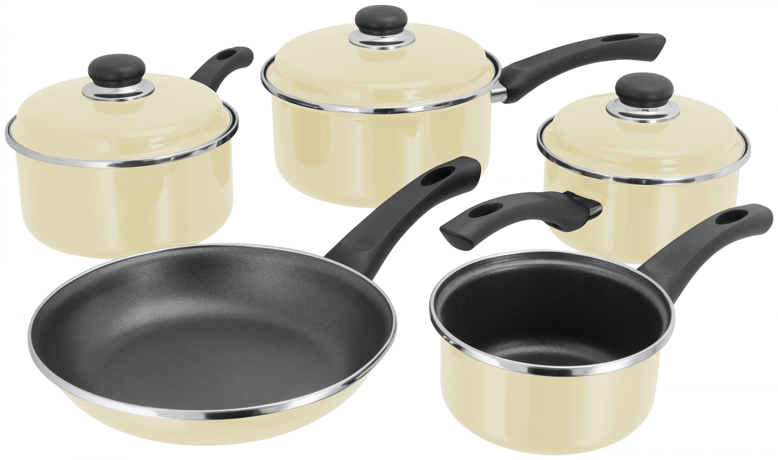 Judge Induction 5 Piece Saucepan Set (14/16/18/20cm & 24cm Frying