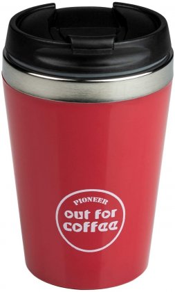Grunwerg S/S Coffee Mugs 300ml Coffee Mug & Lid Red