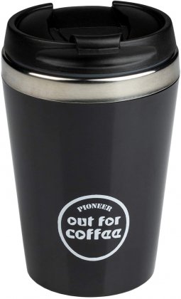 Pioneer Stainless Steel Black Coffee Mug 0.3L