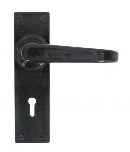 Black Deluxe Lever Lock Set