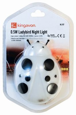 Kingavon 0.5W Ladybird Night Light
