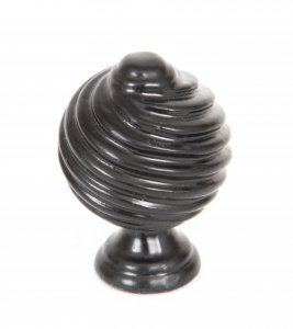 Black Twist Cabinet Knob