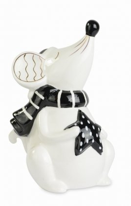 R&W Black & White Mouse with Star