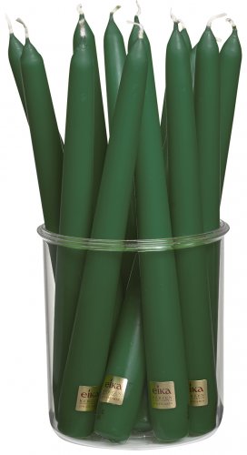 Bolsius Tapered Candle Dark Green 25cm x 2.5cm