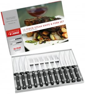 Sabatier & Judge IV Range Steak Knife & Fork Set (12 Piece)