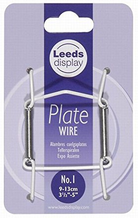 Leeds Display No1 Wire Plate Hangers 3.5-5" - White