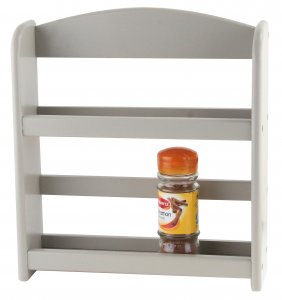 Apollo Housewares Spice Rack 2 Tier Grey