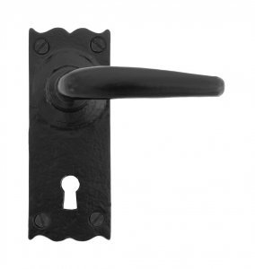 Black Oak Lever Lock Set