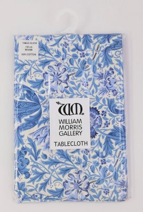 William Morris Blue Compton Fabric Tablecloth - Circle