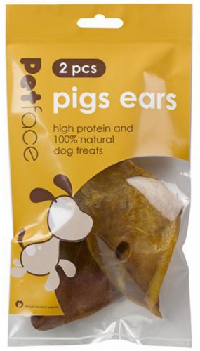 Petface Pigs Ears (Pack of 2)