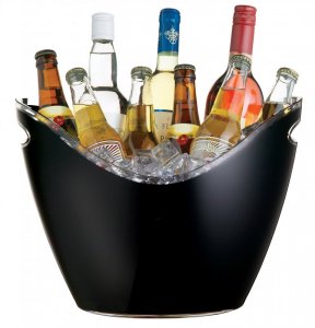 BarCraft Black Acrylic Drinks Pail/Cooler