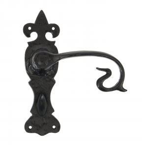 Black Curly Lever Bathroom Set