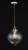 Mya 1 Light Single Pendant Polished Nickel Glass