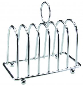 Apollo Housewares Chrome Toast Rack