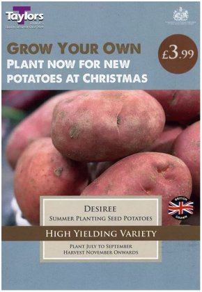 Taylors Desiree Seed Potatoes - 10 Seed Potatoes