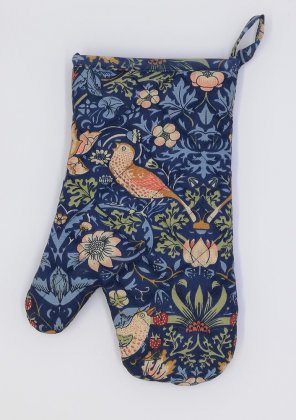 William Morris Navy Minor Strawberry Thief Single Oven Mit